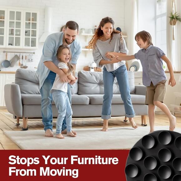 Furniture Coasters, 16 Pcs Round Furniture Coasters for Hardwood Floors, 3” - Picture 6 of 8